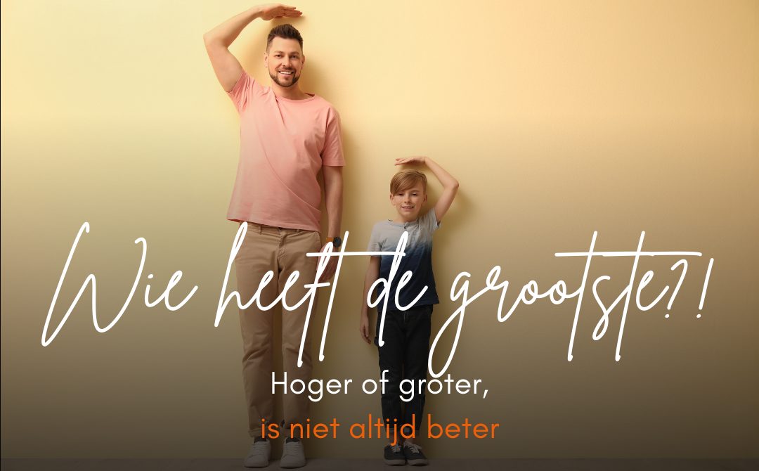 Wie heeft de grootste?